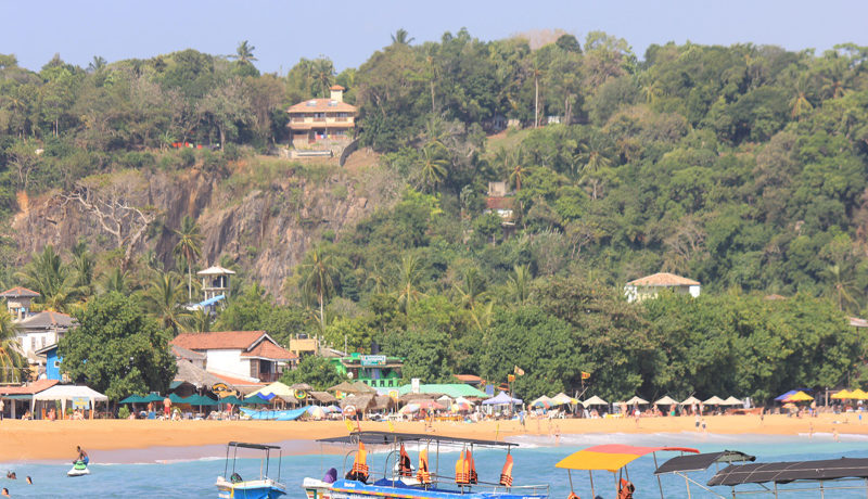 Villa from beach