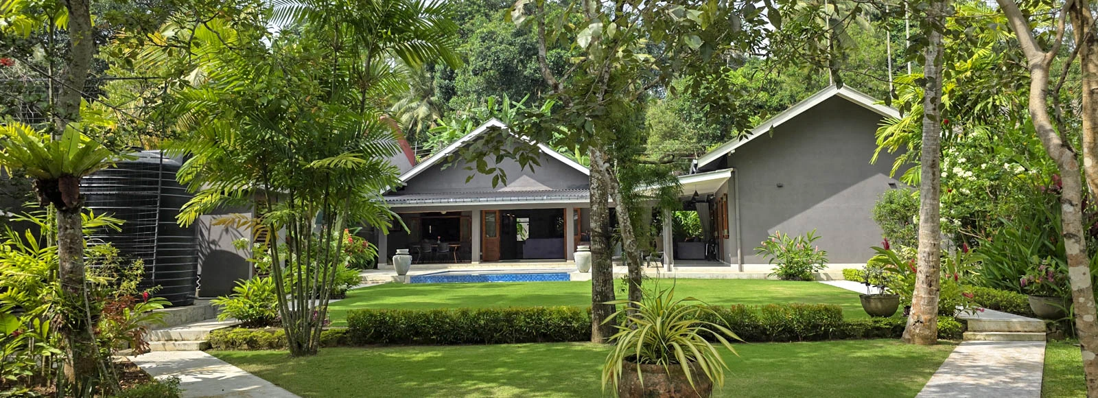 Luxury Riverside Tropical Villa for Sale – 4 Bedroom Contemporary Villa with Pool