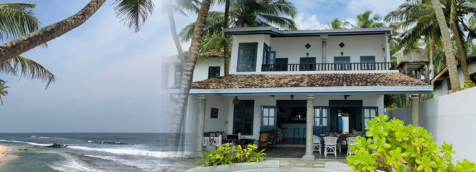 A private two-bedroom seaside retreat with direct beach access